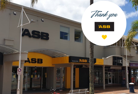 ASB Bank Tauranga giving back to the community