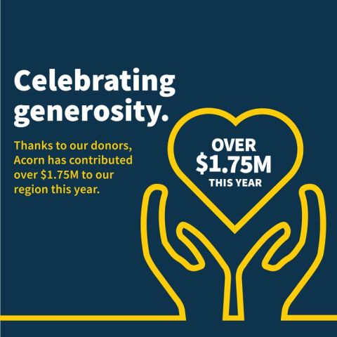 Acorn Foundation community distributions top $1.75M this year