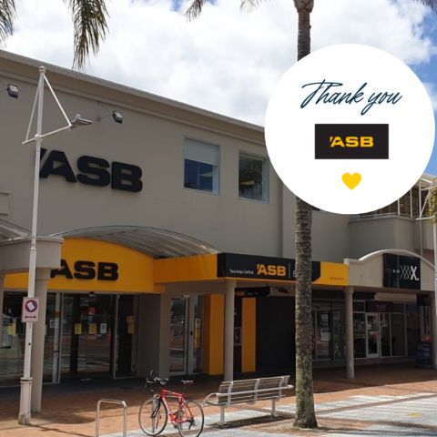 ASB Bank Tauranga giving back to the community